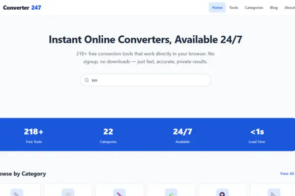 Converter247 product screenshot
