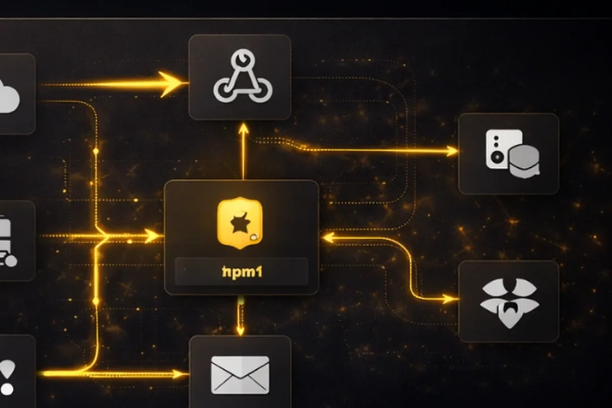 Automation add-on visual with connected workflow nodes